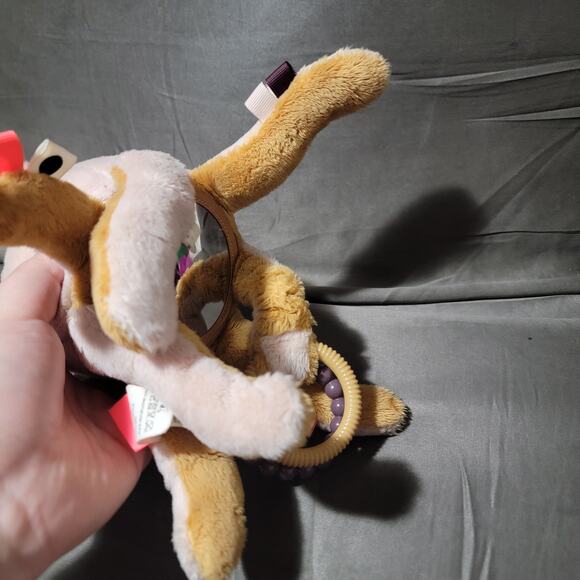 Done By Deer Octopus Activity Toy Plush Pink Powder Baby Teether Crinkle Sensory - Picture 3 of 7